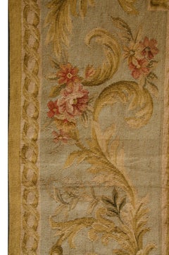 Elegant Hand-Knotted Chinese Aubusson Needlepoint Rug, Floral Design