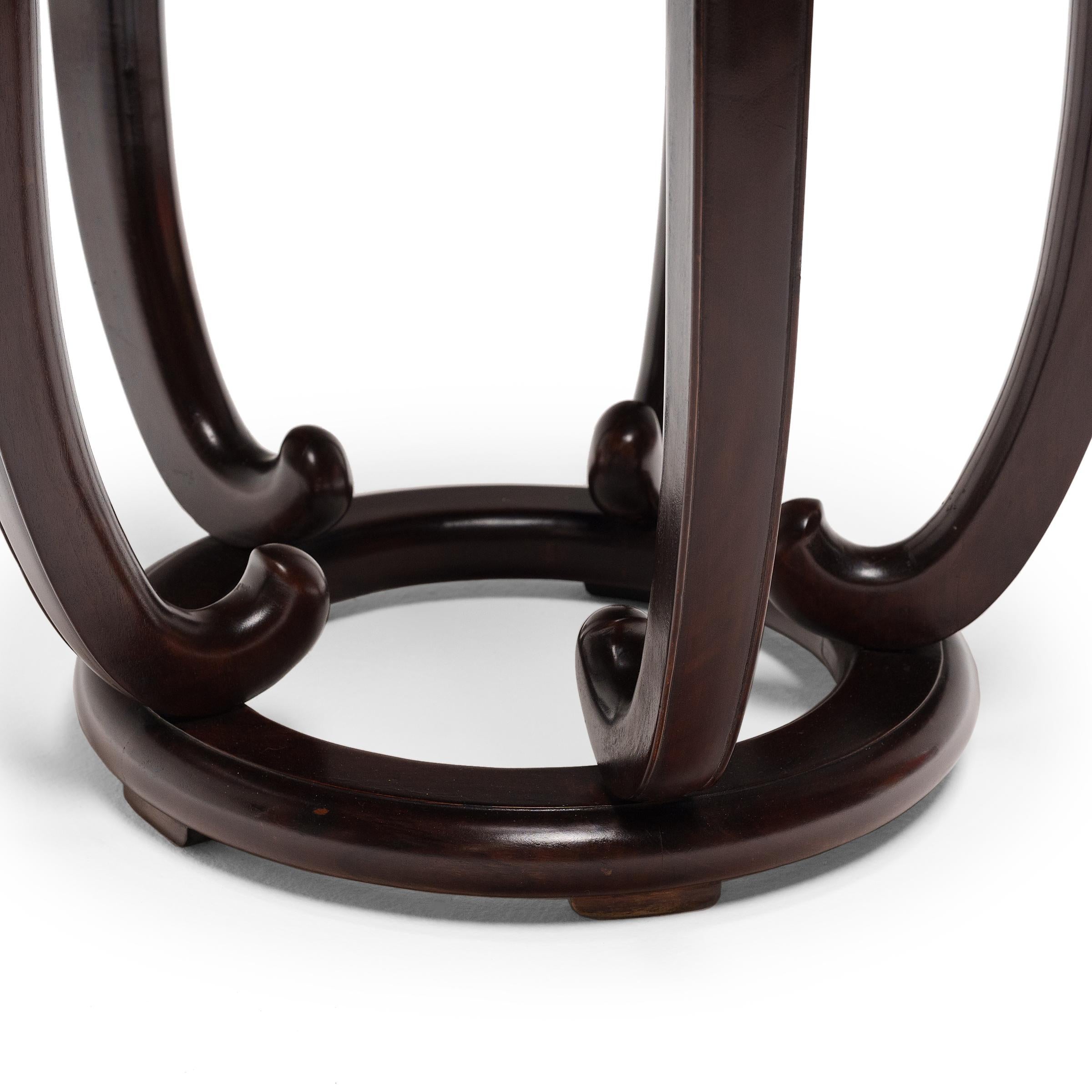 Elegant Chinese Five-Leg Incense Table, c. 1900 In Good Condition For Sale In Chicago, IL