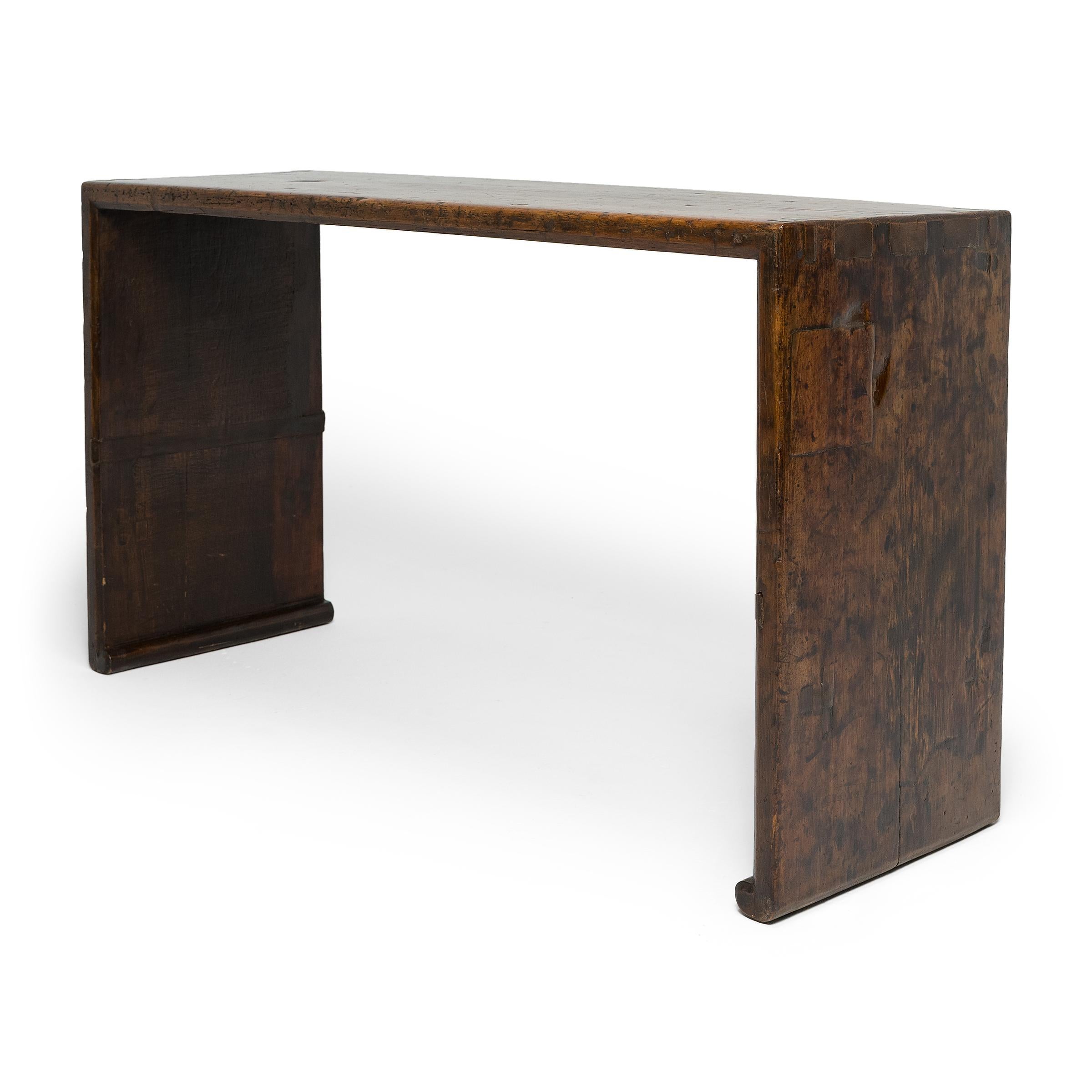 Minimalist Elegant Chinese Waterfall Altar Table, c. 1850 For Sale