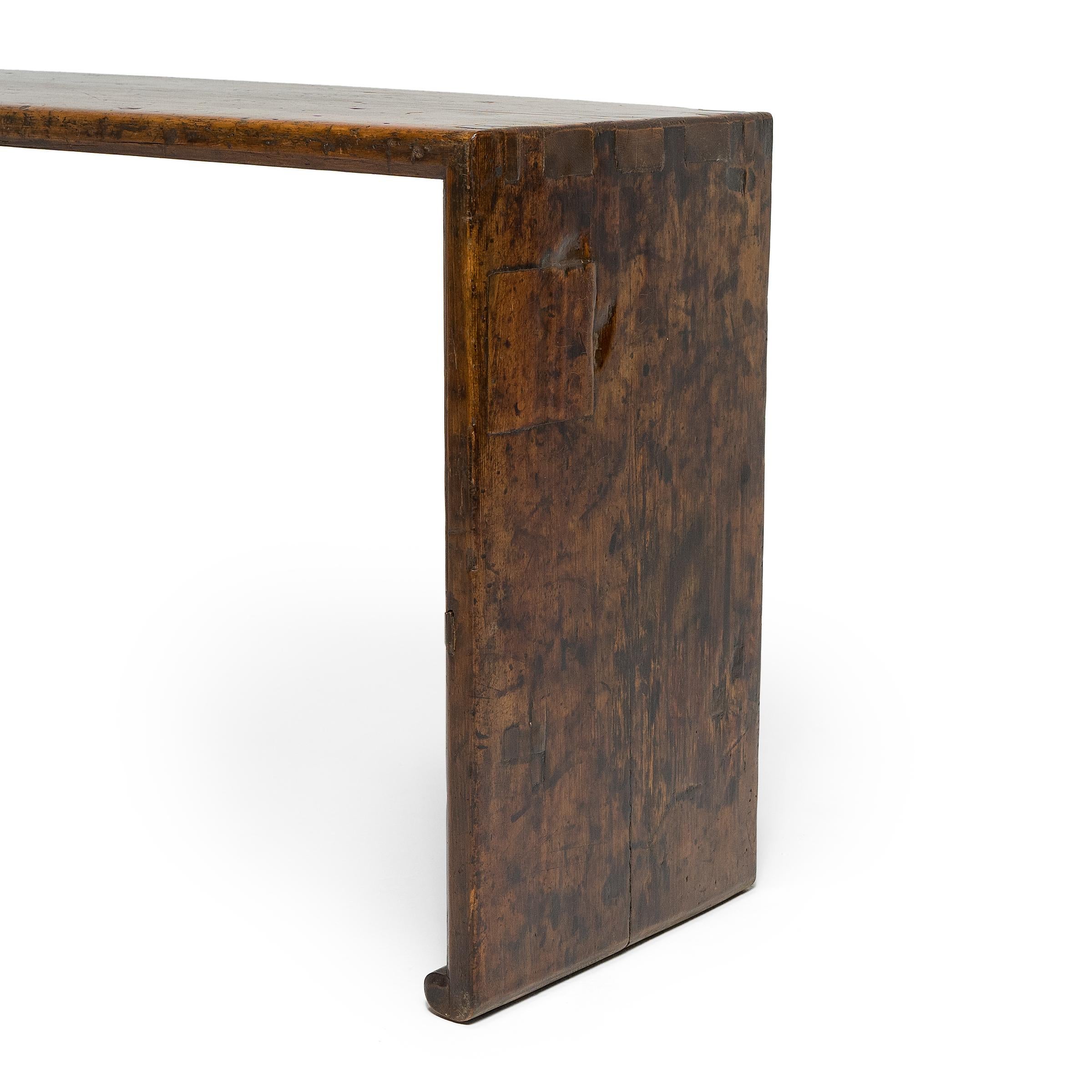 Elegant Chinese Waterfall Altar Table, c. 1850 For Sale 1
