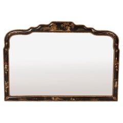 Elegant Chinoiserie Mirror with Hand Painted Decoration