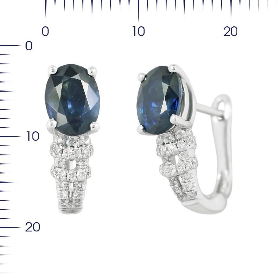 Earrings White Gold 14 K (Matching Ring Available)

Diamond 6-RND57-0,11-4/7A
Diamond 56-RND57-0,21-4/7A
Blue Sapphire 2-Oval-2,42 Т(4)/4A
Діамант 56-Кр57-0,21-4/7A
Weight 2.63 grams

With a heritage of ancient fine Swiss jewelry traditions, NATKINA