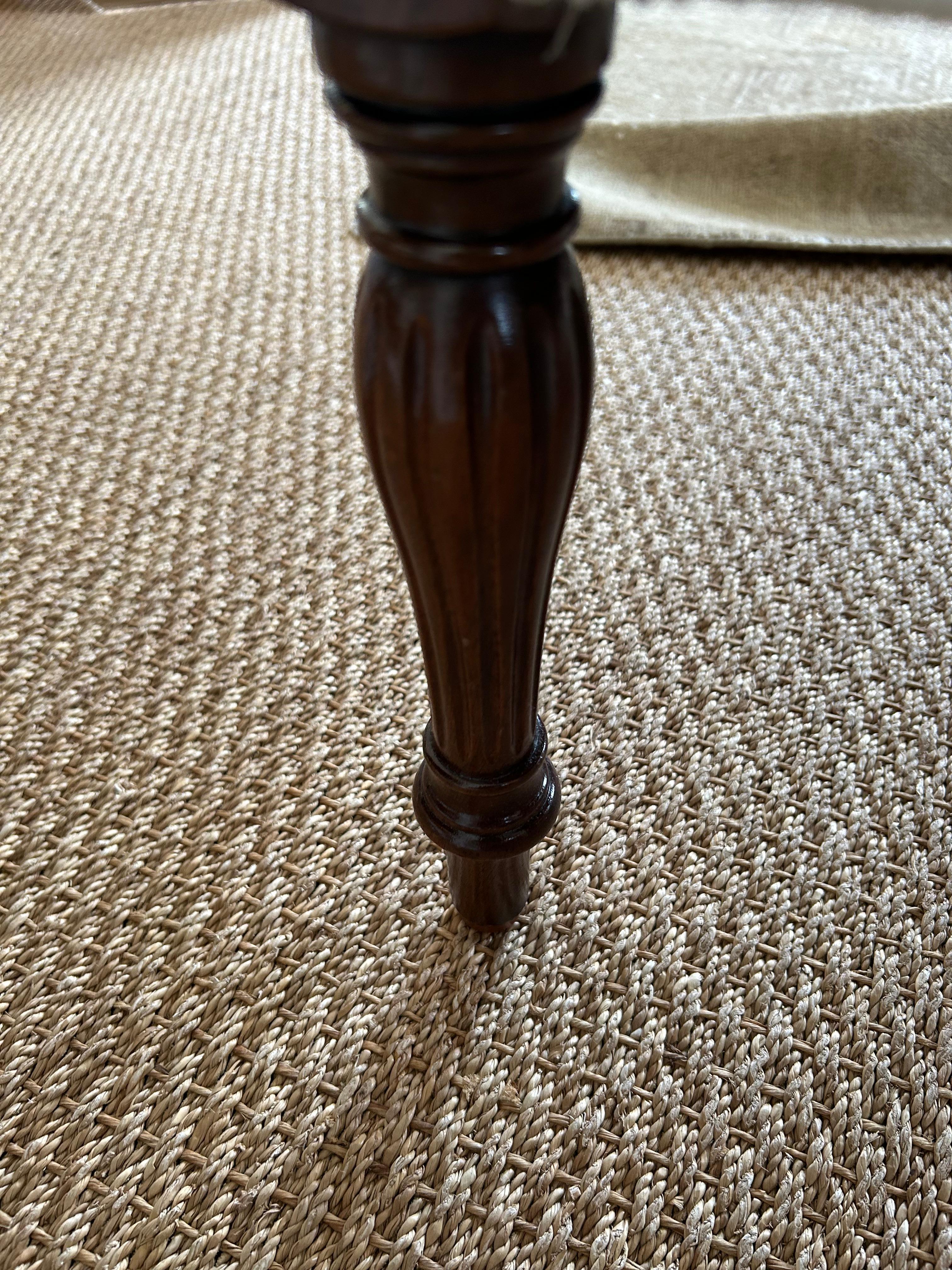 Elegant Comfortable Antique Club Chair with New Boucle Upholstery 4