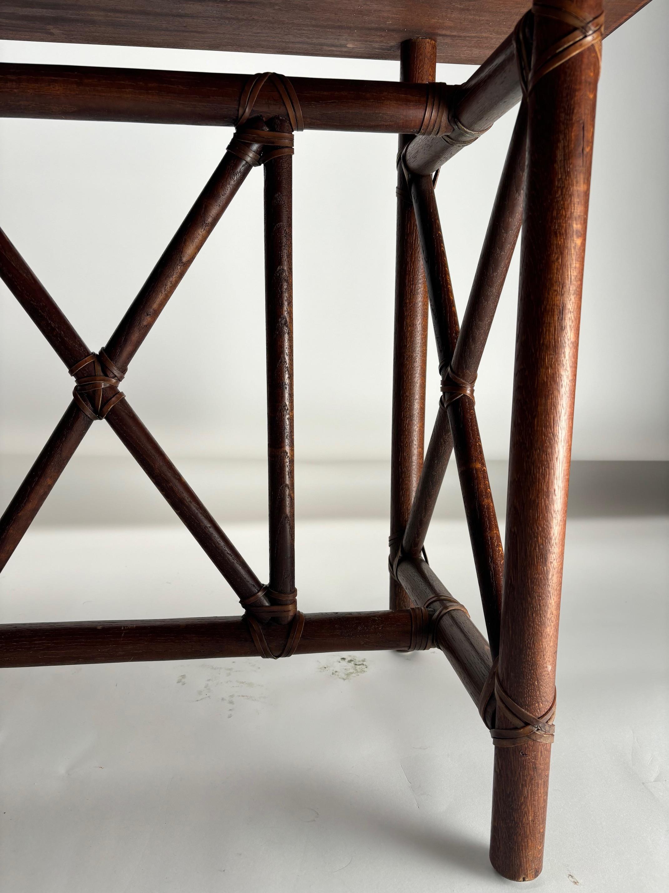 Italian Elegant Console by Lyda Levi for McGuire, 1970s For Sale