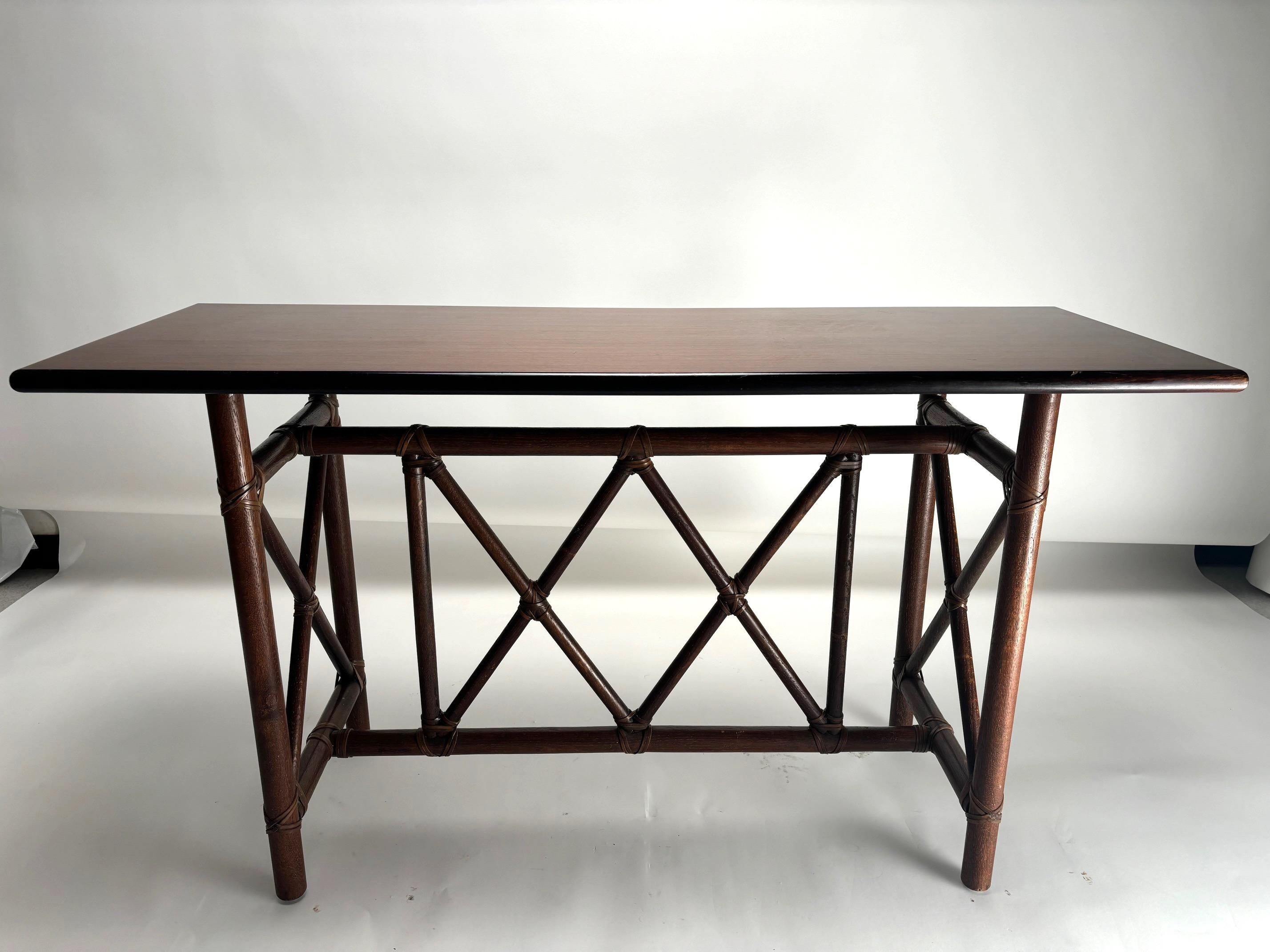 Late 20th Century Elegant Console by Lyda Levi for McGuire, 1970s For Sale