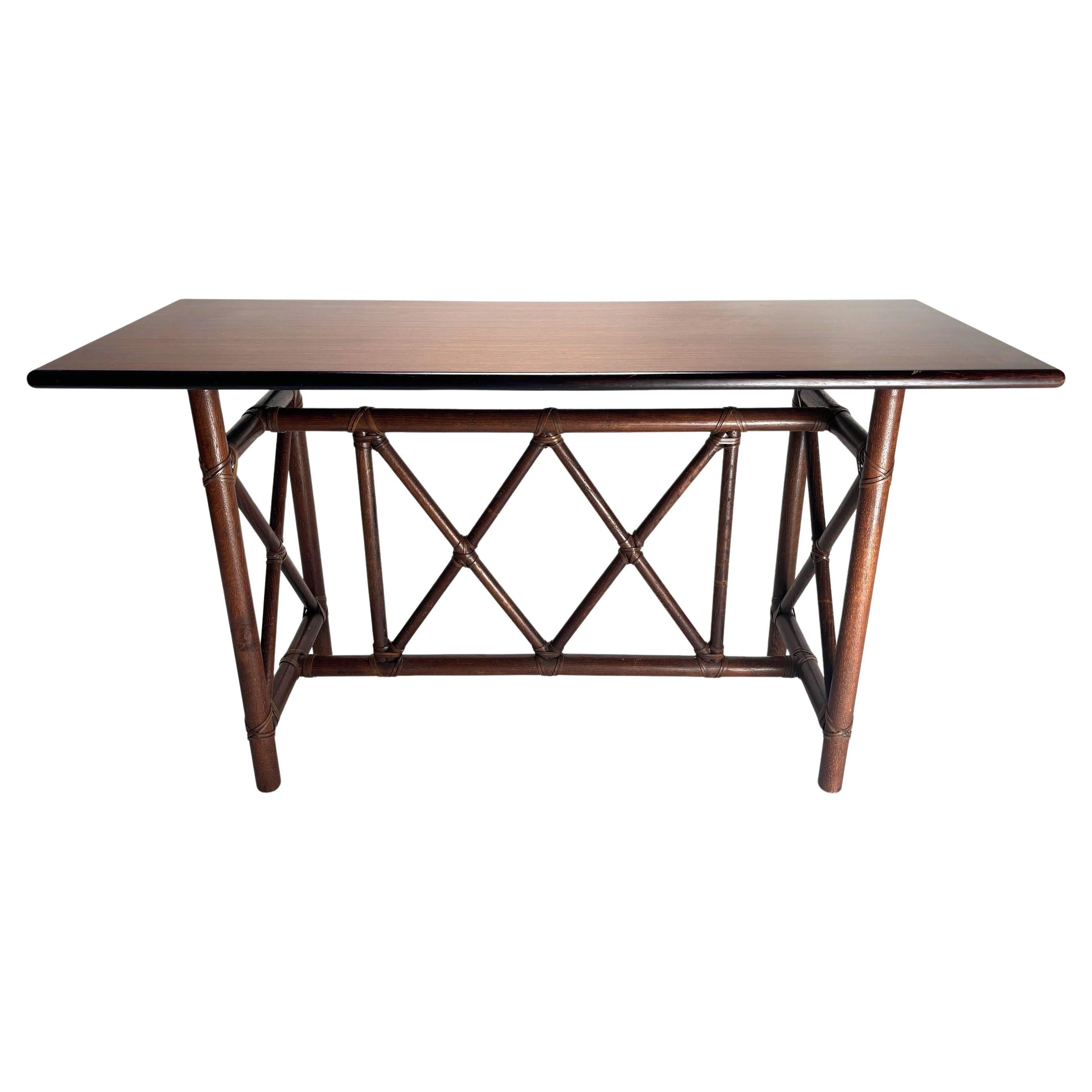 Elegant Console by Lyda Levi for McGuire, 1970s For Sale