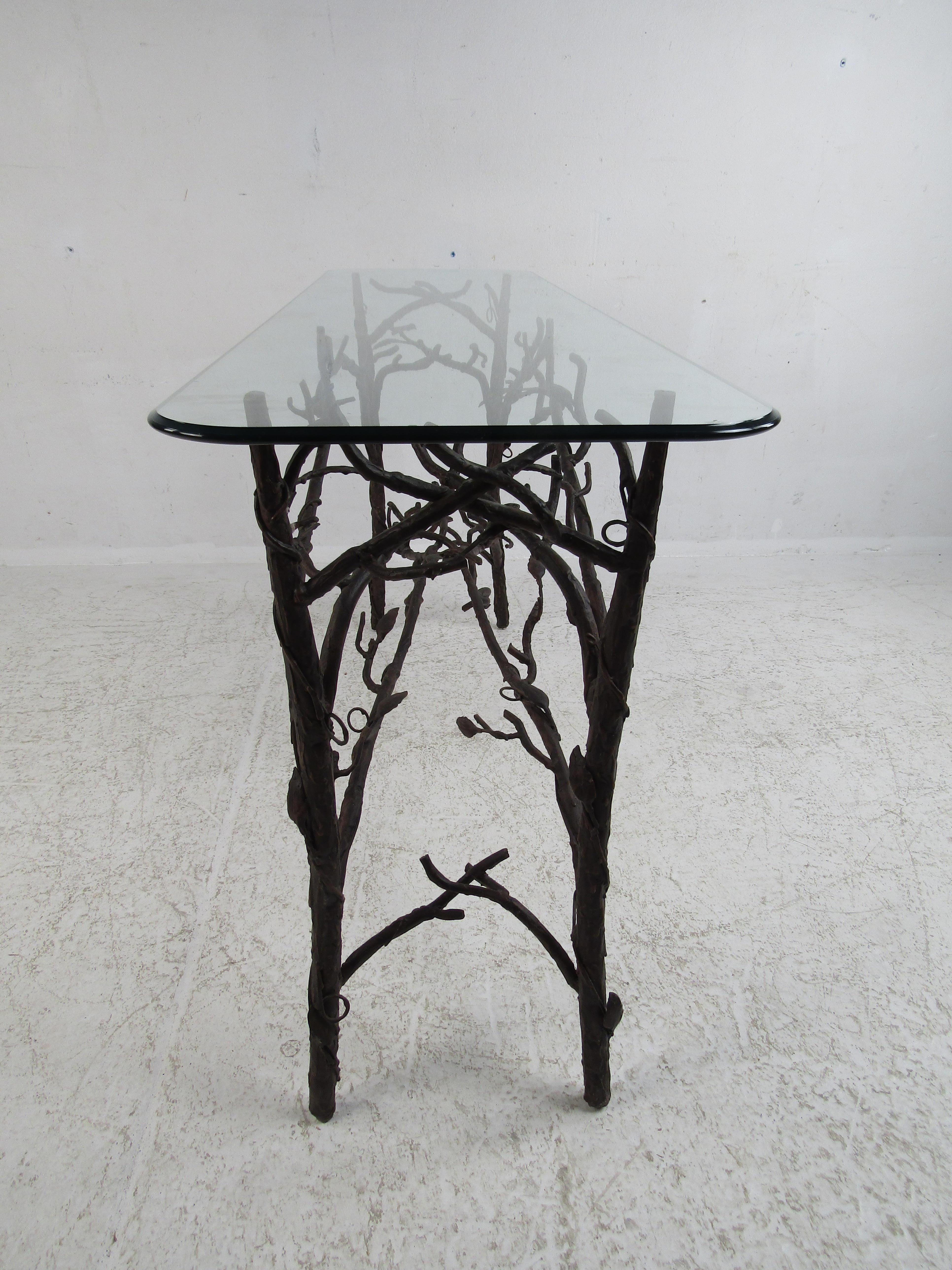 Elegant Contemporary Giacometti Style Console Table In Good Condition In Brooklyn, NY