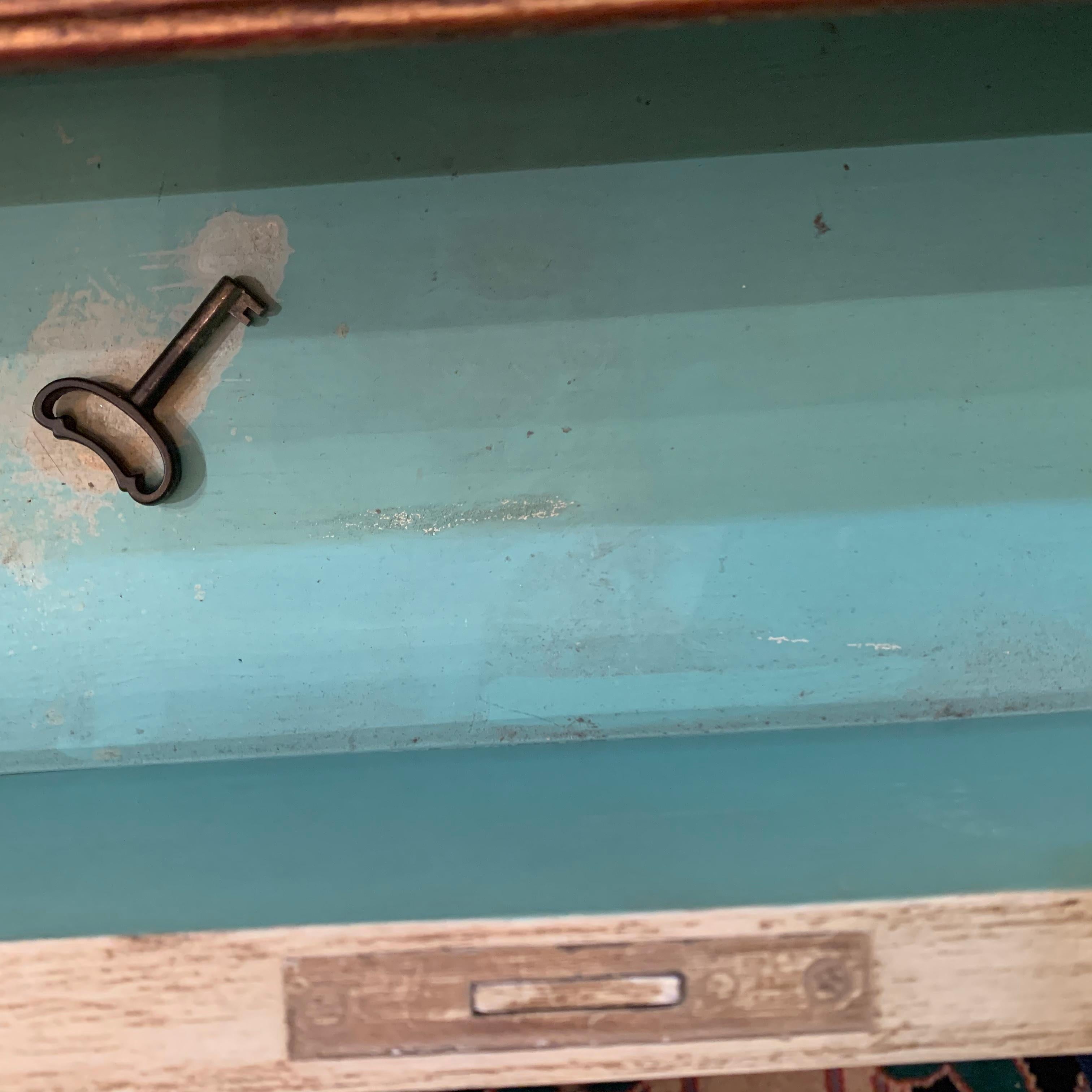 Elegant Continental Neoclassical Painted Console Table with Two Drawers 4