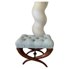 Elegant Cornucopia Stool by De Coene, Belgium 1950.