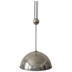 Elegant Counter Balance Pendant Lamp by Florian Schulz Germany 1980s