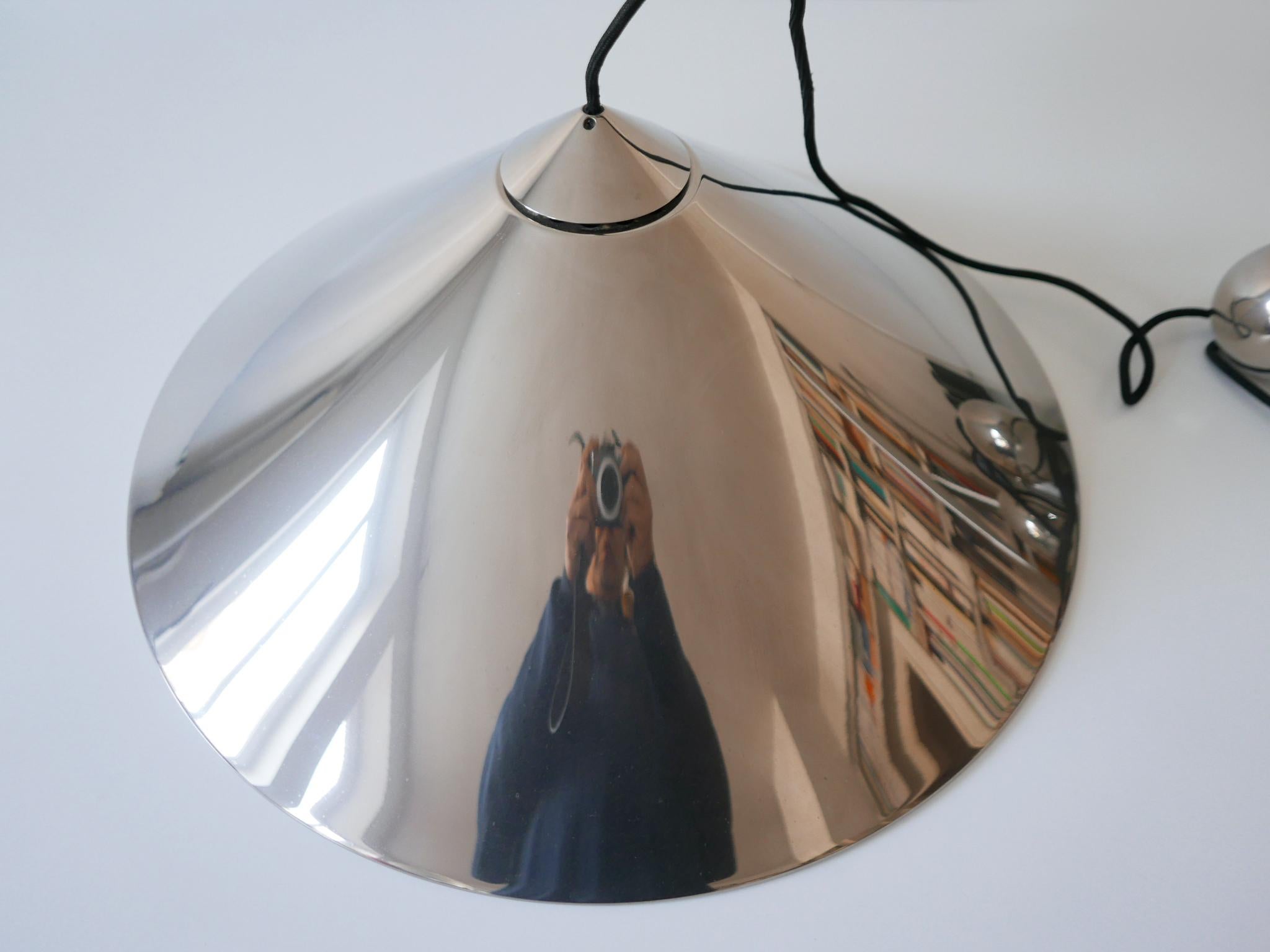 Adjustable Counterweight Pendant Lamp Keos by Florian Schulz Germany 1970s For Sale 9