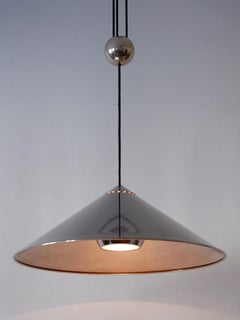 Adjustable Counterweight Pendant Lamp Keos by Florian Schulz Germany 1970s