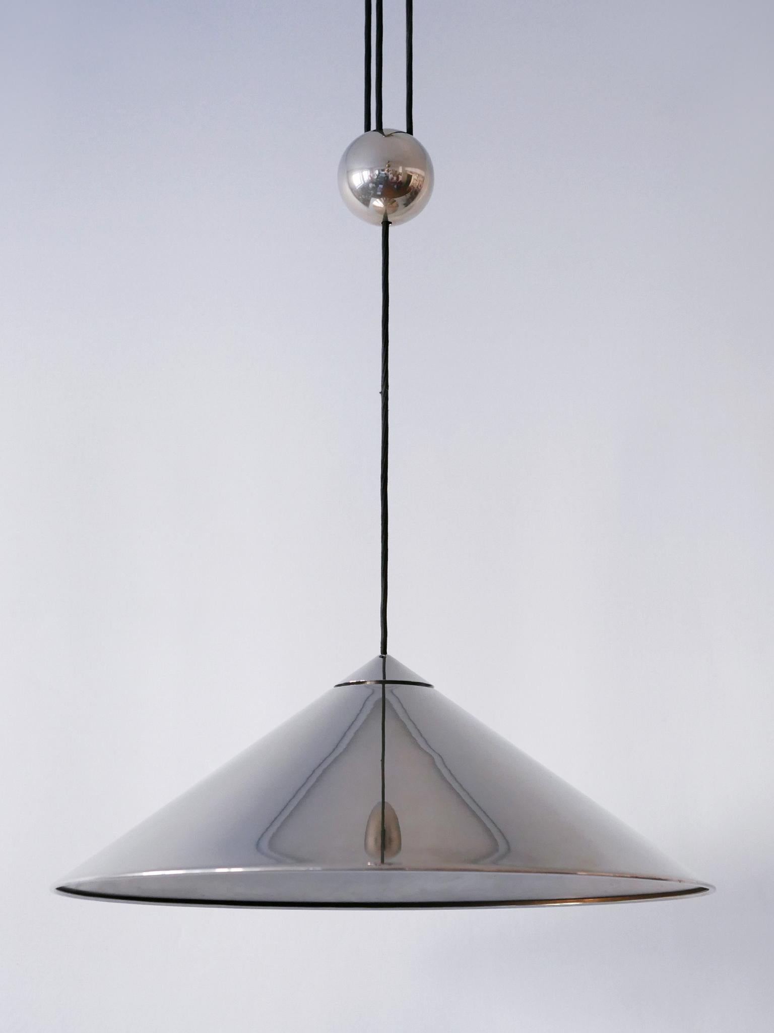 Lampe suspendue réglable Keos par Florian Schulz, Allemagne, 1970 en vente 1