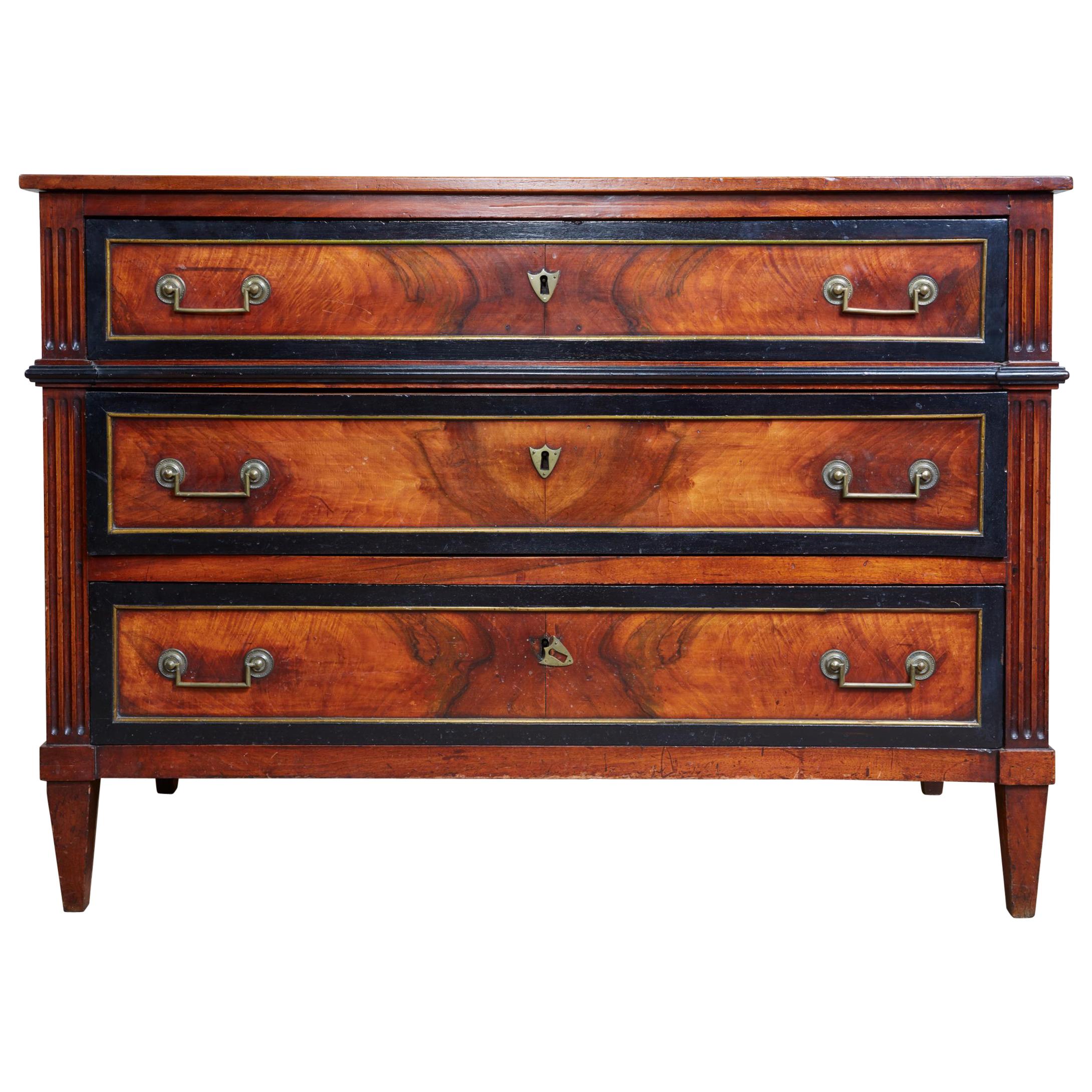 Elegant Country Directoire Commode For Sale