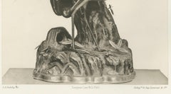 Elegant Cranes on Ornamental Base – Heliographic Japanese Art by Audsley, 1884