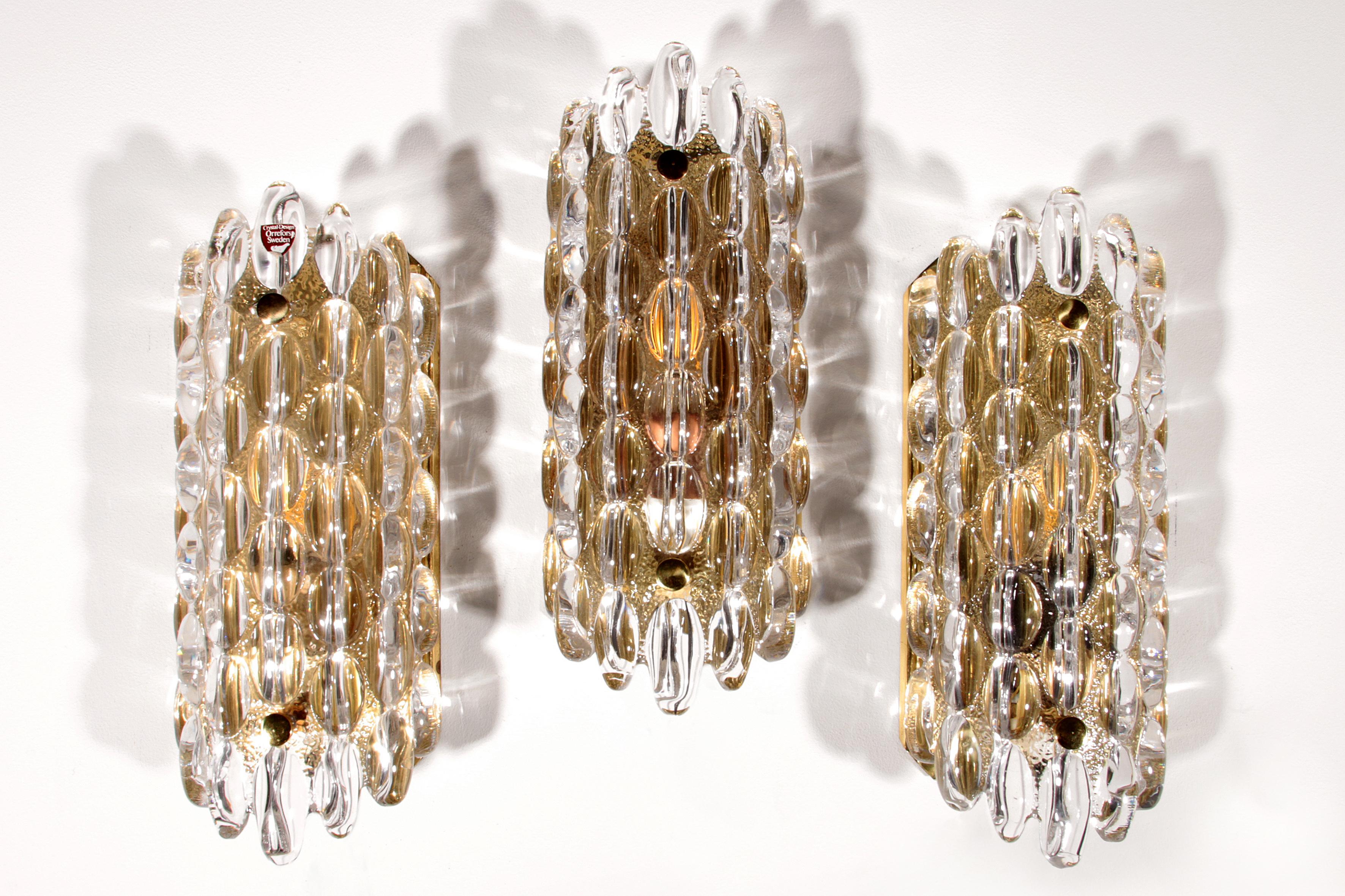 Eleganza delle lampade a goccia in cristallo di Carl Fagerlund per Orrefors in vendita 4