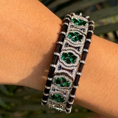 Elegance Bracelet Macrame Retro en Argent 925 avec Zircon cubique