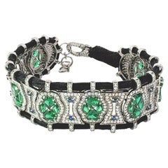 Elegant Cubic Zirconia Macrame Thread Retro Bracelet For Mother's Day Gifting