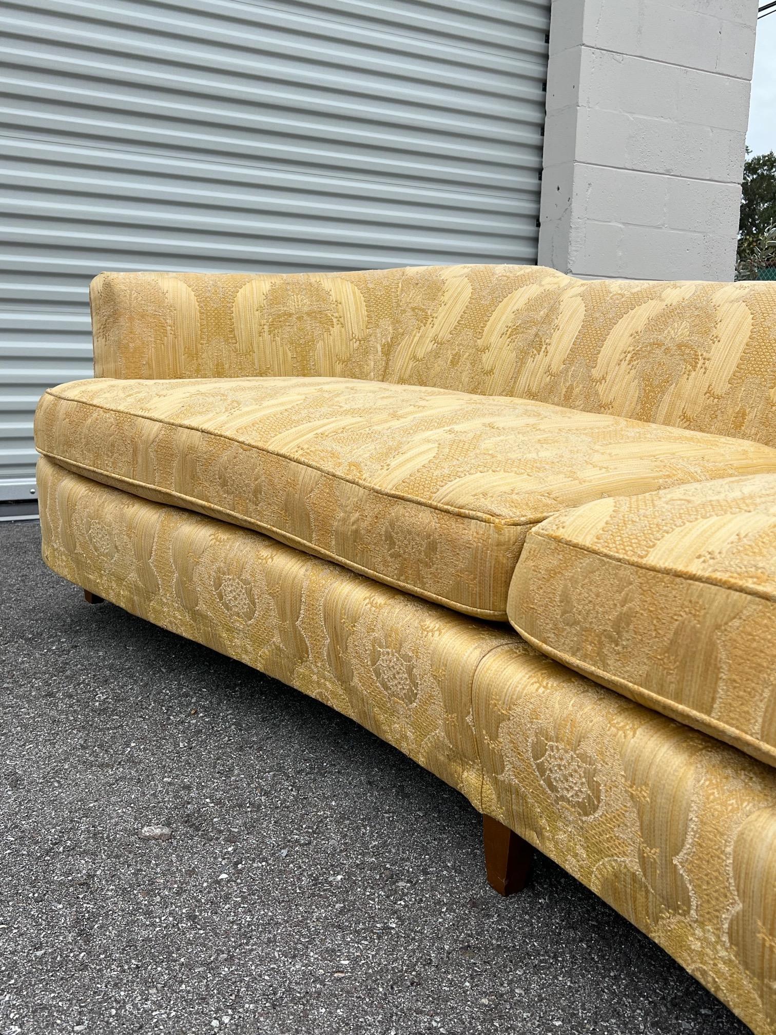 American Elegant Curved Sofa by Hickory Fry