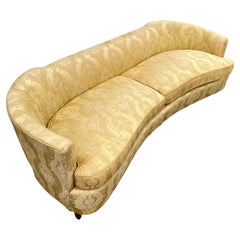 Elegant Curved Sofa by Hickory Fry