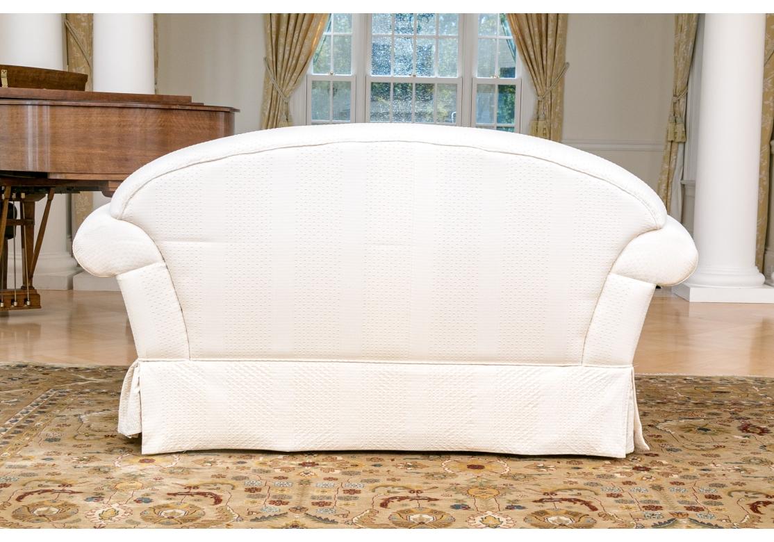 Elegant Custom Single Cushion Loveseat for Re-Upholstery For Sale 4