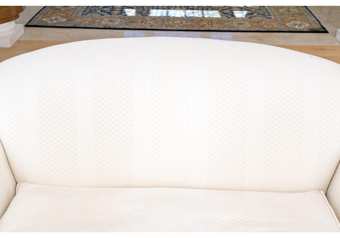 Hollywood Regency Elegant Custom Single Cushion Loveseat for Re-Upholstery For Sale