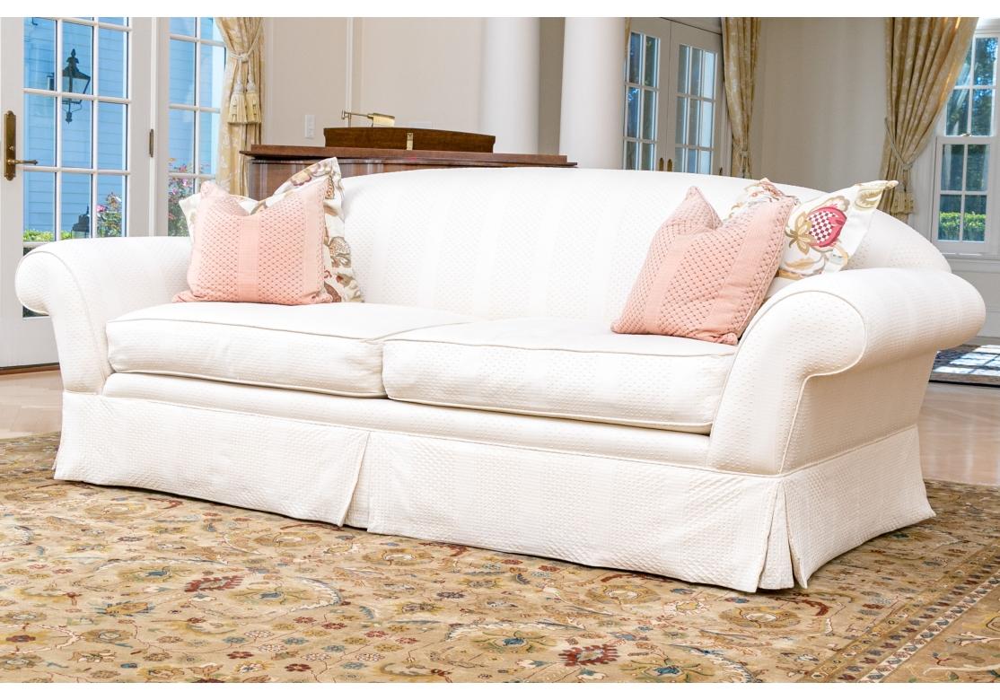 Unknown Elegant Custom Two Cushion Sofa For Sale