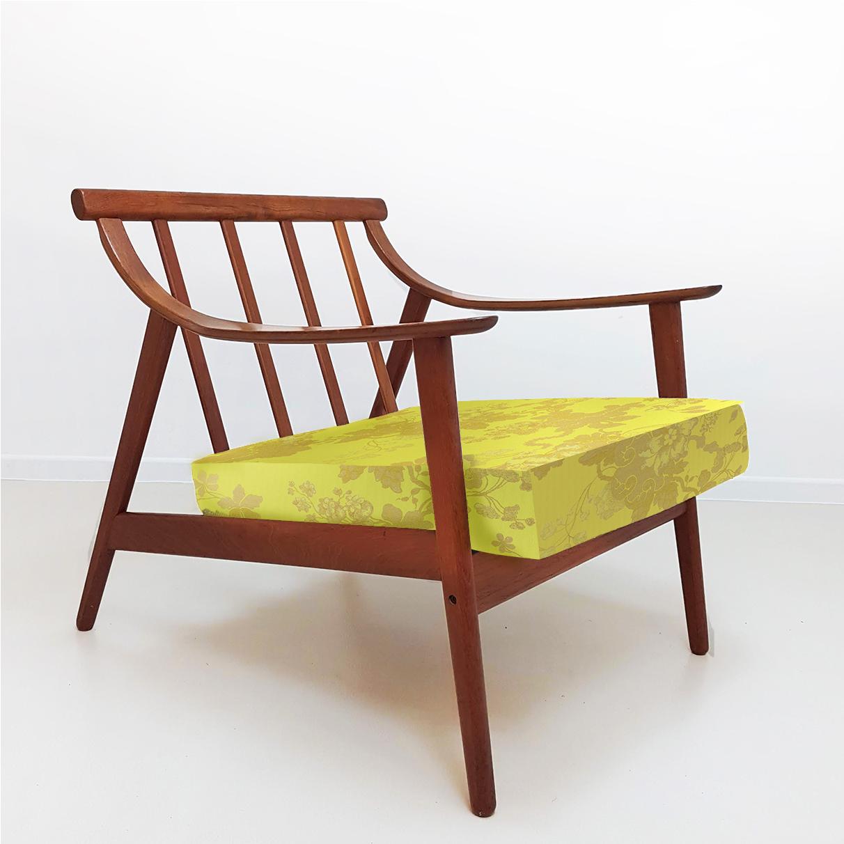 Elegant Customized Danish Easy Chair in Lelievre Velvet, 1960s For Sale 3