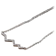 Elegant Dainty Brilliant Moissanite Pendant Necklace 925 Sterling Silver Gift.