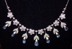 Radiance in Motion: The Exquisite 1930's Sapphire and Diamond Necklace