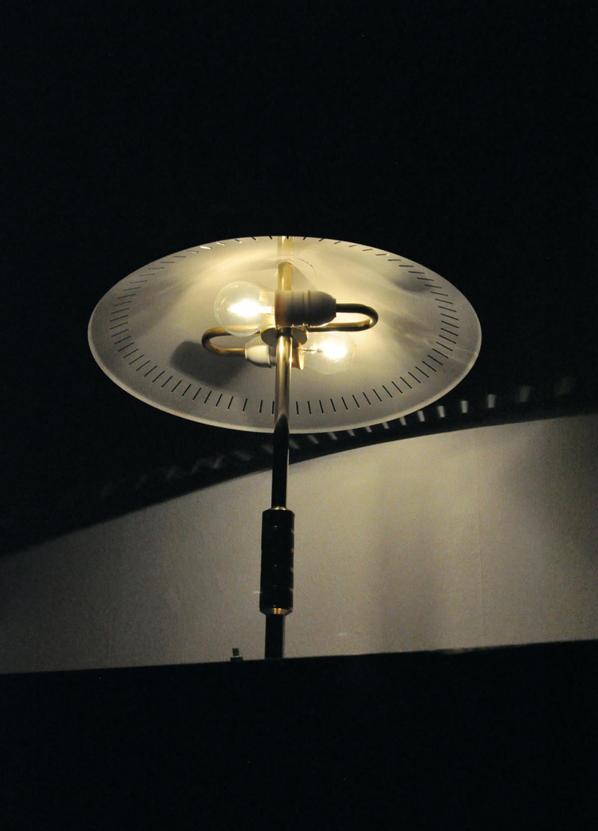 Elegant Danish Brass Table Lamp from Lyfa Designed by Bent Karlby 4