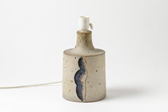 Elegant Danish Ceramic Table Lamp Signed, Denmark, circa 1970