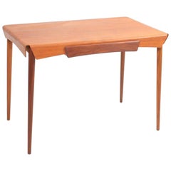 Elegant Danish Midcentury Desk in Teak