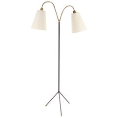 Elegant Danish Midcentury Floor Lamp by Holm Sørensen, 1950s