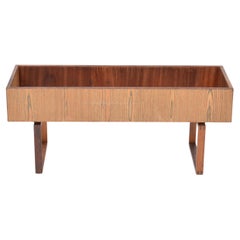 Elegant Danish Midcentury Wooden Planter Box