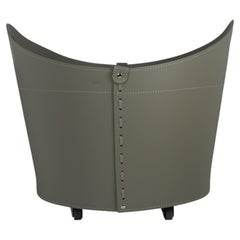 Elegant Leather Log Holder CADIN by Limac Design, Modern Style