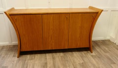 Elegant Designer 3 Door Sideboard in Golden Oak