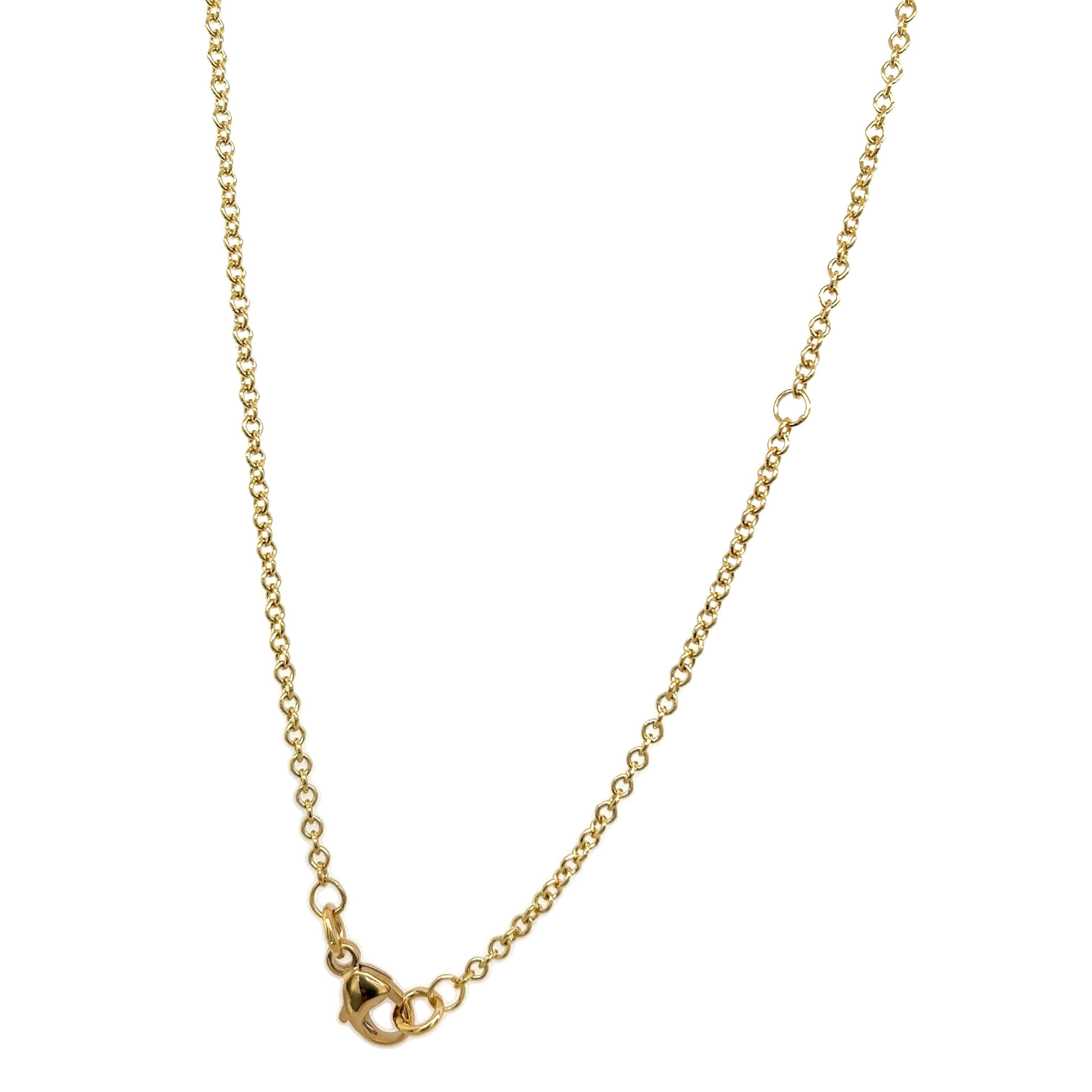 Pendente Elegance Diamond 9 Stone, con diamanti naturali da 1,94 ct. incastonati in oro 18 ct. in vendita 1