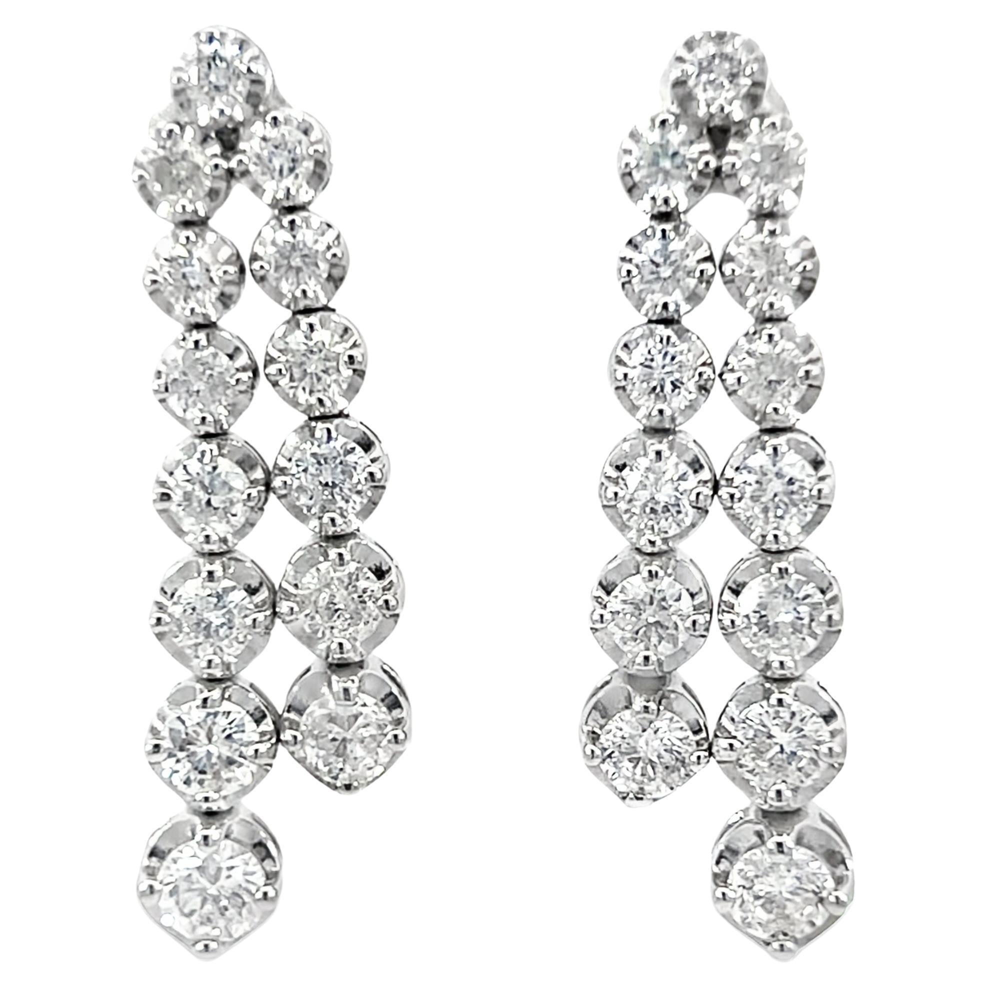 Elegant Diamond Drop Earrings