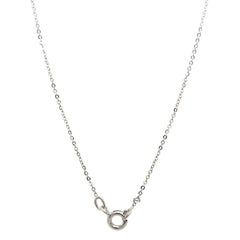 Eleganza del ciondolo a goccia con diamante incastonato in oro bianco 18 carati