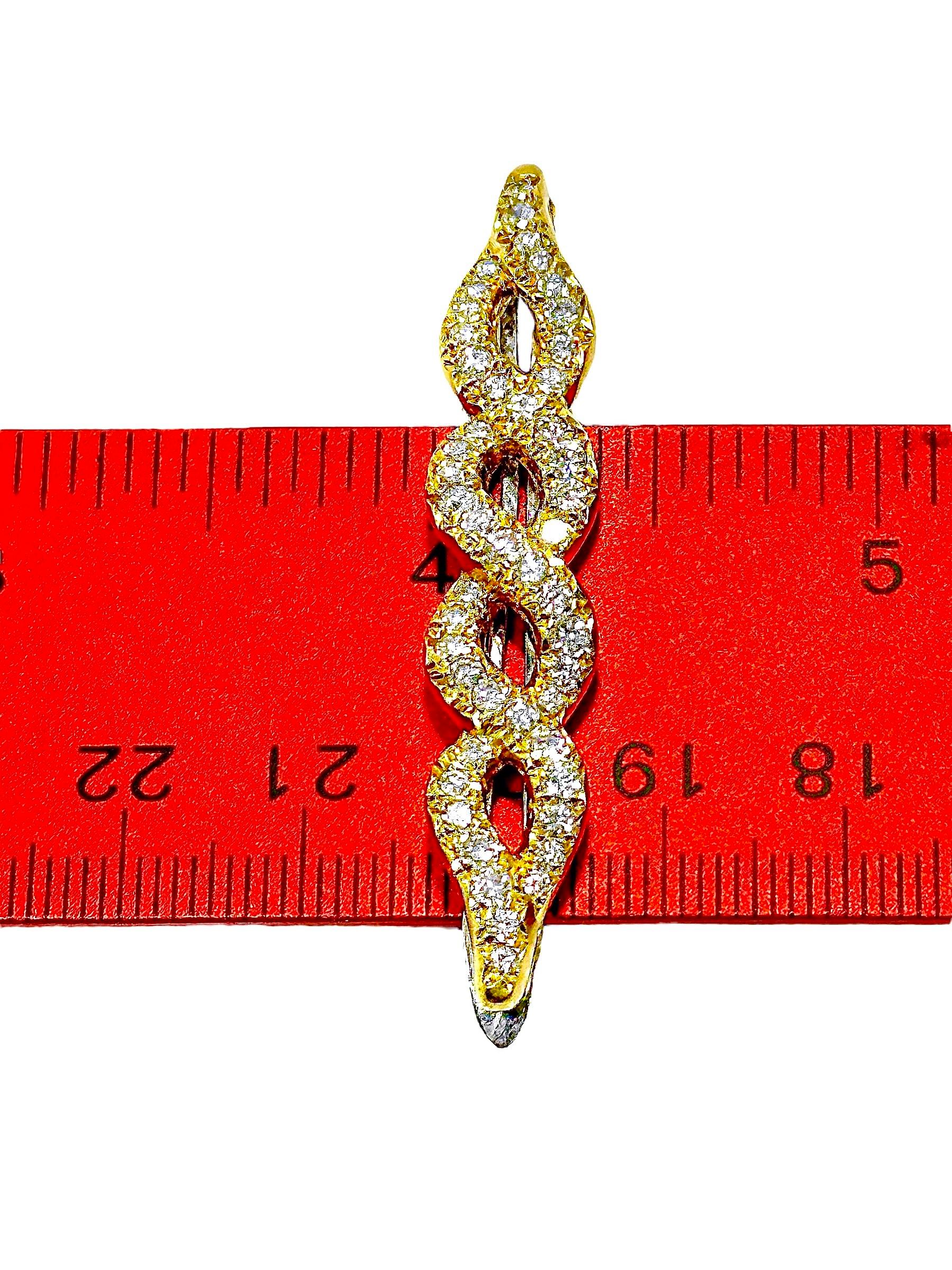 Elegant Diamond Encrusted French Van Cleef & Arpels Hair Barrette in Yellow Gold 7