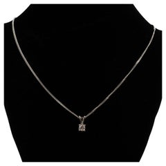Elegant Diamond Pendant Necklace, Diamonds Est .25 carat.