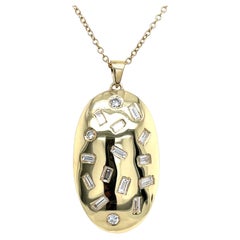 Elegant Diamond Pendant, Set With 1.0ct Natural Diamonds in 18ct Gold