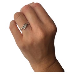 Elegant Bague en diamant or 10KT
