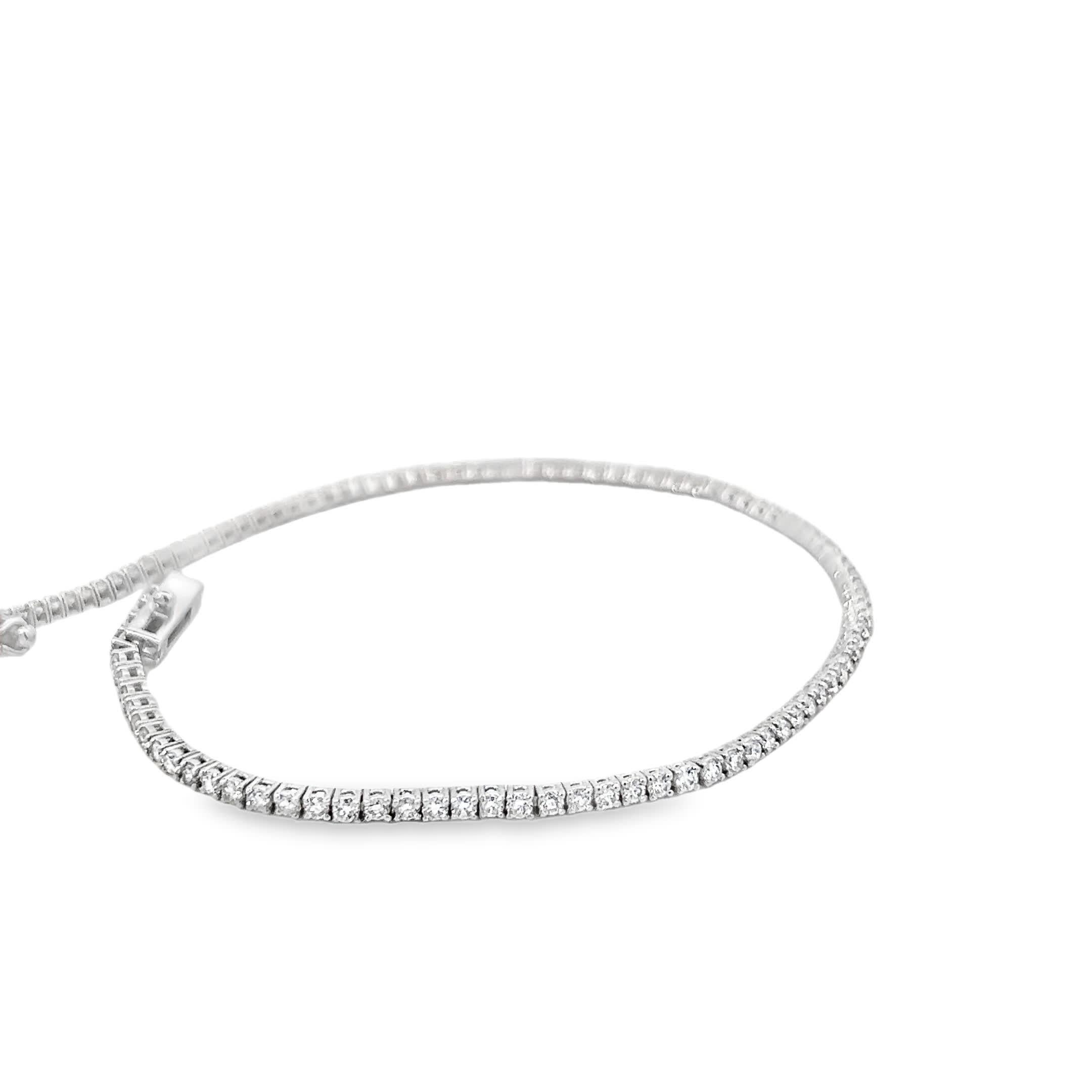 Donna Bracciale tennis con diamanti Eleg in vendita