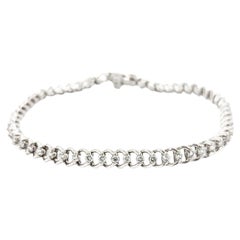 Elegant Diamond Tennis Bracelet in 14k White Gold