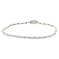 Bracciale Tennis Eleg con diamanti in oro bianco 14 carati