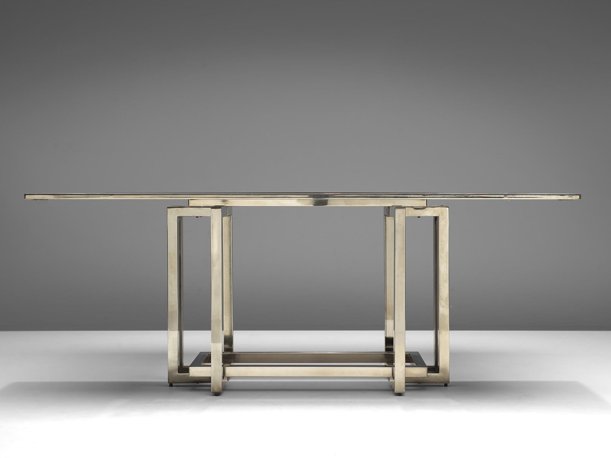 Elegant Dining Table with Sculptural Frame  1