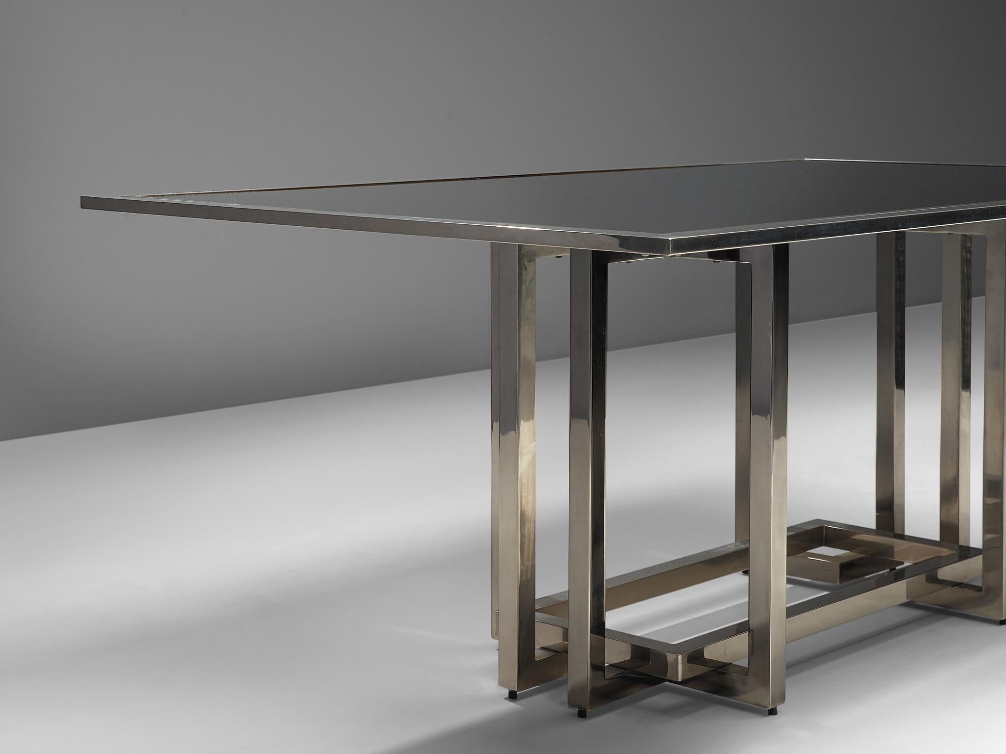 Elegant Dining Table with Sculptural Frame  2