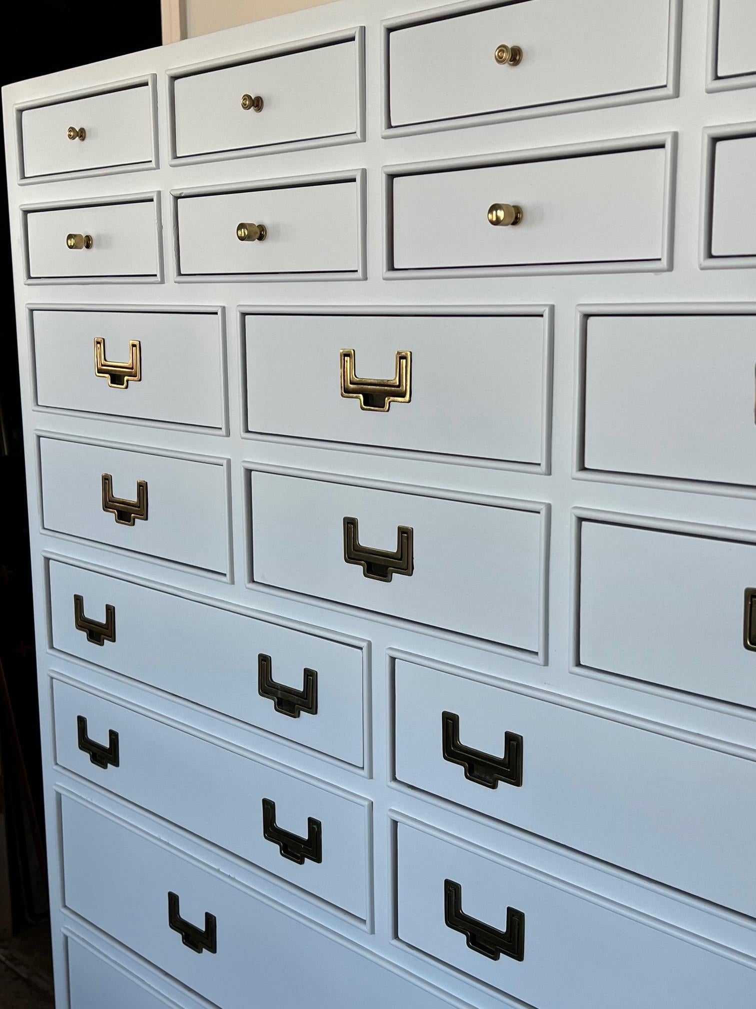 Elegant Dresser With Twenty One Drawers For Sale 6